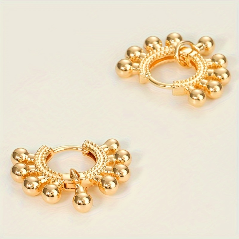 Minimalist Hip Hop Style Hoop Earrings